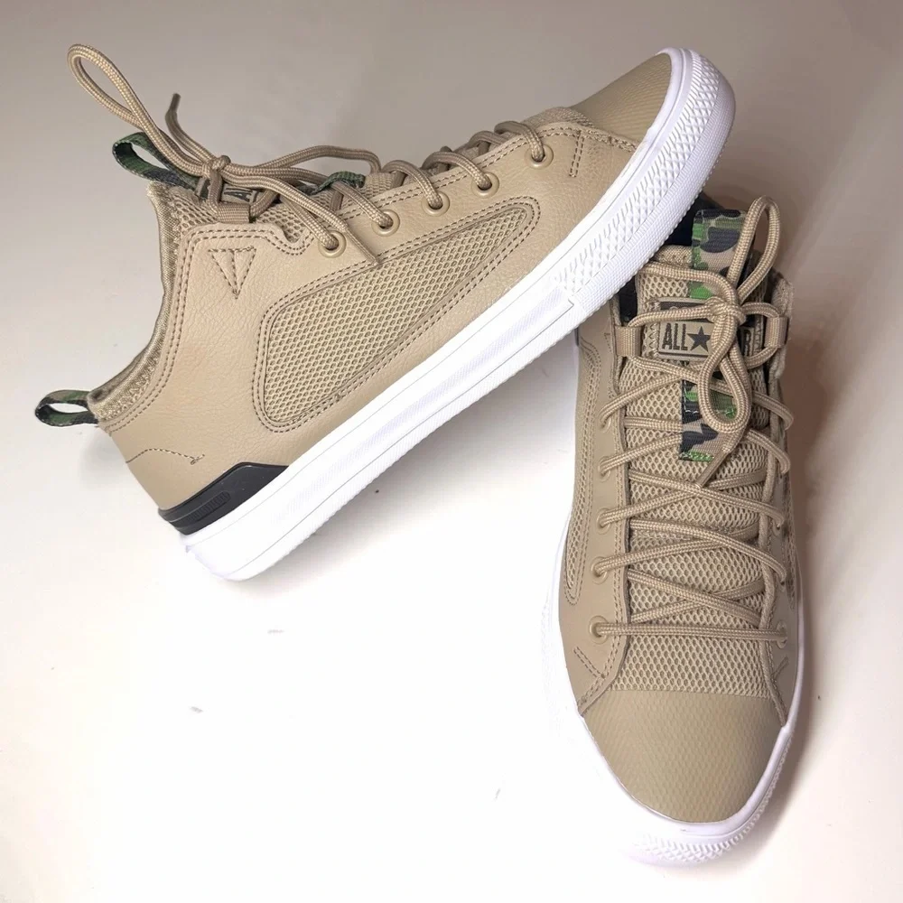 Converse Men’s Chuck Taylor All Star Ultra Low 'Khaki' Sneakers Size- 7 - Picture 3 of 10
